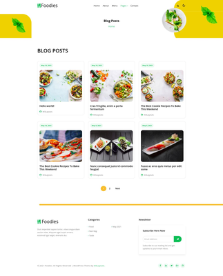 Foodies Website Template